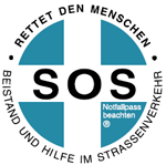 Beistand und Hilfe im Straßenverkehr - SOS-Plakette