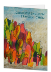 Korrespondenzkarte "Zusammenleben ermöglichen" mit Rückseitentext