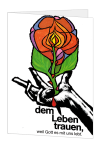 Korrespondenzkarte "Dem Leben trauen"