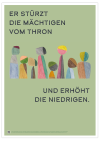 Poster "Er stürzt die Mächtigen vom Thron"