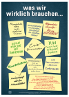 Poster "was wir wirklich brauchen..."