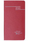 Der Ökumenische Taschenkalender 2026 "365 mal Gottes Wort", in Leinenstruktur, rot